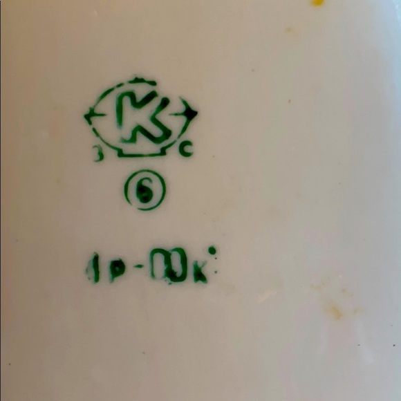 Set of 2 Lilac Hand Painted Gold Porcelain Vintage Russia Platers - Picture 5 of 5